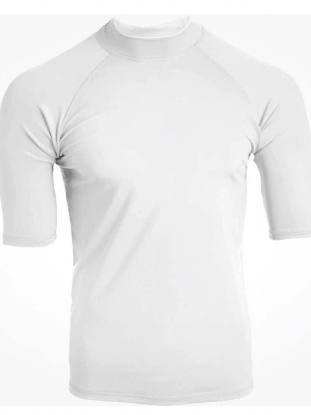Kanu Surf Men's Fiji UPF 50+ Rash guard White XL (Form Fitting) NWT